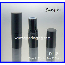 Simple Lápiz labial Tubo cilíndrico Lipstick tubo de embalaje cosméticos paquete de cosméticos lápiz labial negro mate